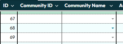 Choosing community name