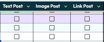 Choosing post type